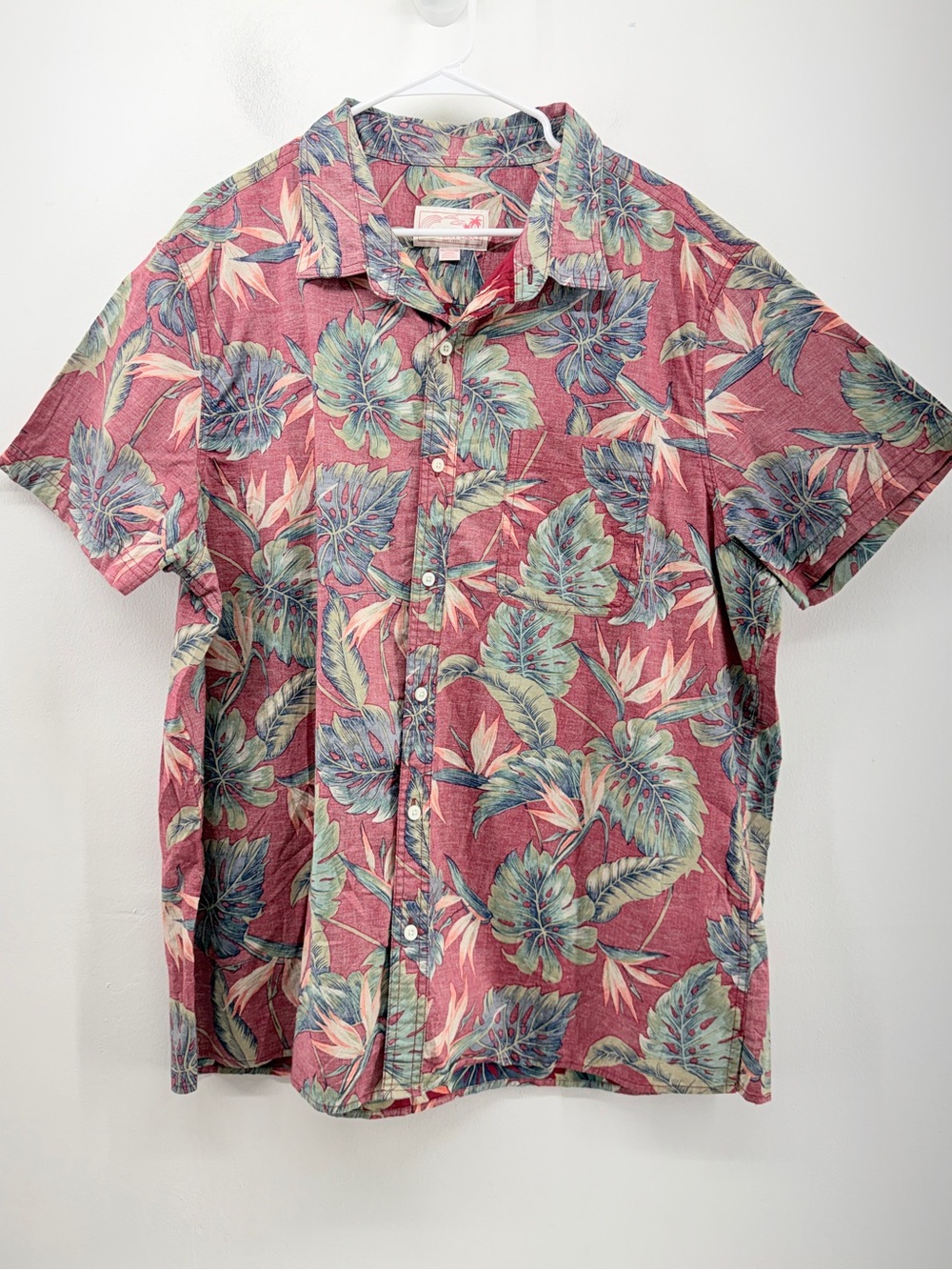 American Eagle Mens Multicolor Short Sleeve Tropical Hawaiian Shirt Size 2X